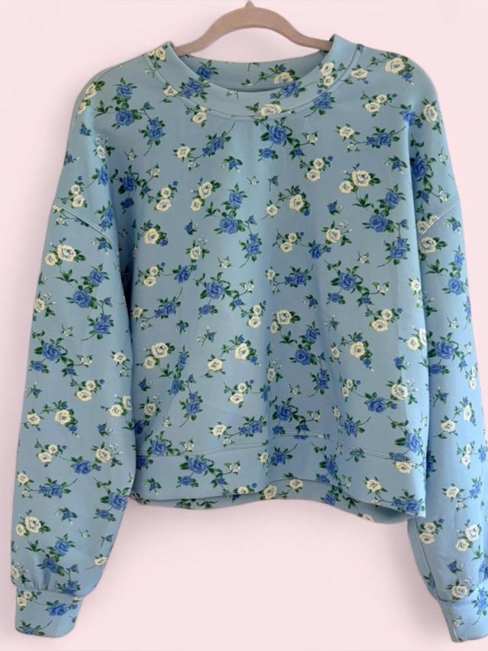 blue floral altard state sweatshirt